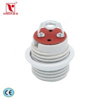 XINDA XD-2027A 250v 5A porcelain lamp holder E27 screw ceramic  with different bracket lamp socket lamp base